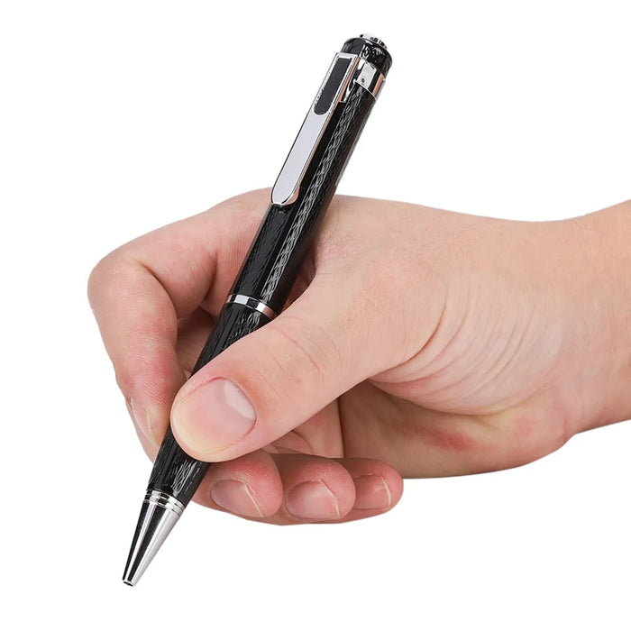 Pen-style Digital Voice Recorder — 12‑hour Continuous, 192kbps, One-button