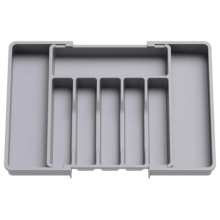 Adjustable Cutlery Drawer Organiser – Expandable Plastic Tray with Dividers