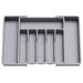 Adjustable Cutlery Drawer Organiser – Expandable Plastic Tray with Dividers