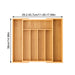 Adjustable Wooden Cutlery Tray Drawer Organiser — Expandable Divider