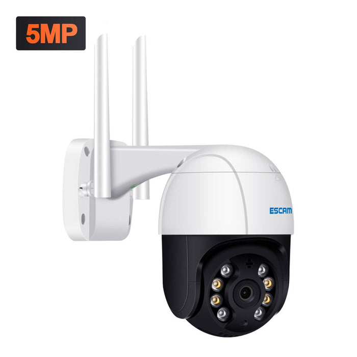 ESCAM QF518 - 5MP Waterproof WiFi IP Camera with Pan/Tilt, AI Humanoid Detection, Auto Tracking, Cloud Storage, Two Way Audio, Night Vision - Ideal for Home Security and Surveillance - Shopsta EU