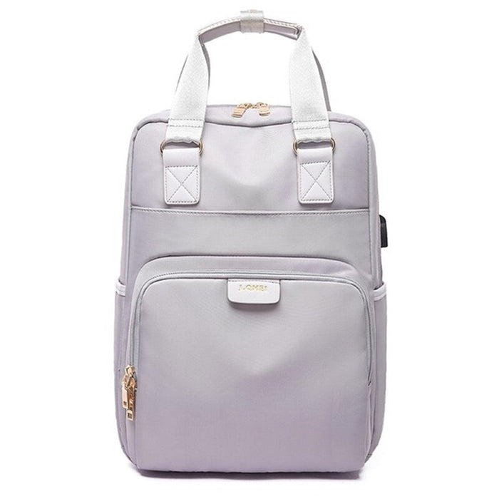 Laptop Bag Canvas - Multi-Functional Backpack Handbag & Campus Schoolbag - Designed for Trendy and Stylish Females