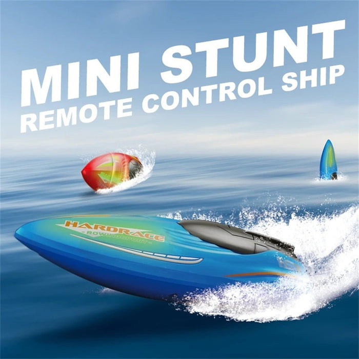 JJRC S8 RTR Mini Speedboat - 2.4G RC Stunt Boat with LED Light & 360° Rotation - Waterproof Remote Control Racing Toy for Kids & Children - Shopsta EU