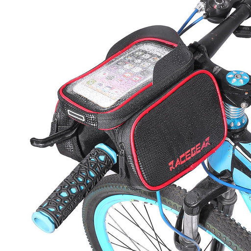 Mobile Phone Bicycle Front Bag - 6.2" Touch Screen Frame Case, Bilateral Tube Bag - Ideal for Cyclists Needing Easy Phone Access - Shopsta EU