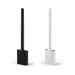 Mini Silicone Toilet Brush with Anti‑Drip Base — Flexible Soft Bristles, Quick‑Dry Holder