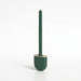 Silicone Toilet Brush with Quick‑Dry Base, Flexible Flat Head and Non‑Slip Handle