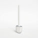 Wall-Mounted Soft TPR Toilet Brush with Removable Handle — Space-Saving