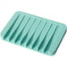 Single-Pack Silicone Self-Draining Soap Dish – Non-Slip Countertop Holder, 11.5×8×1 cm