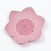 Silicone Lotus Soap Dish with Drain — Single Bathroom Soap Holder