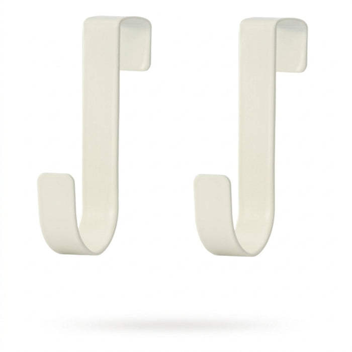 S-shaped Metal Over-Cabinet Door Hooks — Multi-purpose Kitchen & Bathroom Storage