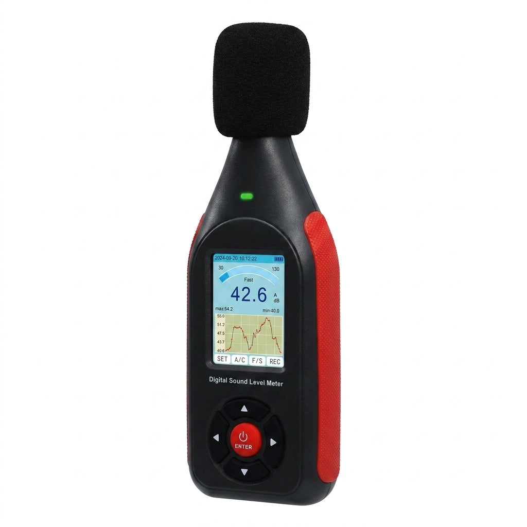 Sound Level Meter SLM-441 — 43,000 Records, 30–130 dB, Type‑C & DC Output