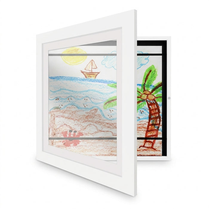 A3 & A4 Magnetic Kids Art Frame — Front-Open, Changeable Display for Posters & Photos