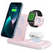 3-in-1 Magnetic Wireless Charger Stand — 15W Fast Charging Dock for iPhone 15/14/13, Apple Watch & AirPods