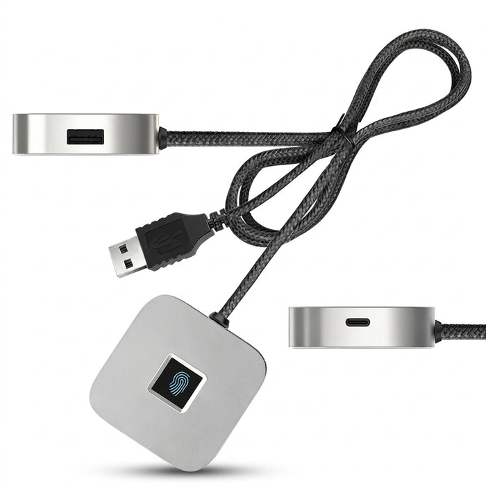 USB Fingerprint Reader for Windows Hello with 1.5m Cable — Windows 11/10