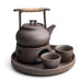 350ml Handmade Japanese-style Ceramic Teapot — Stoneware Gongfu Tea Maker