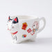 Japanese-style Maneki Neko Porcelain Tea Set with Strainer