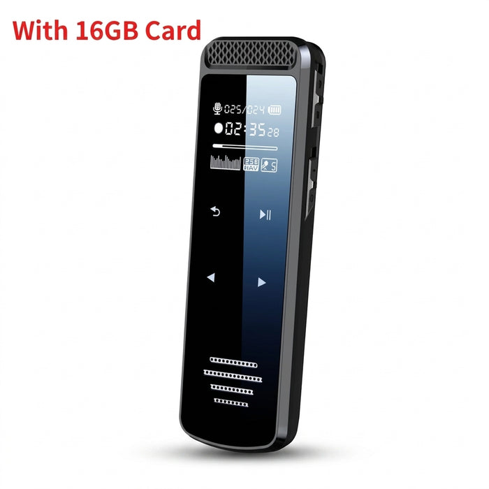 HD Voice‑Activated Digital Recorder (Touchscreen) with Noise Reduction & MP3