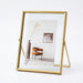 4- & 6-inch Metal Floating Photo Frame — Gold or Black with Transparent Acrylic Panels
