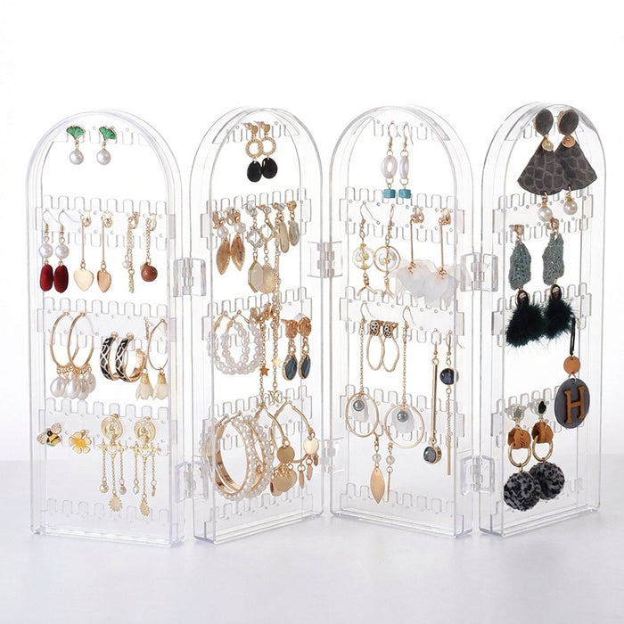 Screen Jewellery Display Rack – Plastic Earring & Jewellery Stand, 28×10cm
