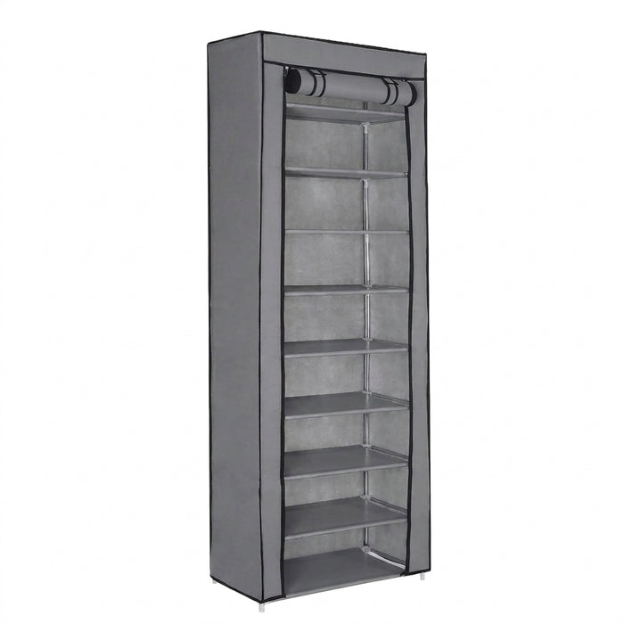Adjustable 9-Compartment Shoe Cabinet 60 x 30 x 155cm – Dust-proof Multi-layer