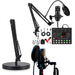 BM-800 Podcast Bundle with V8 Sound Card — Condenser Mic Kit for Podcasting, Streaming & Recording