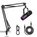 XLR/USB Gaming & Podcast Microphone Kit — Dynamic Mic with Arm, Mute & RGB
