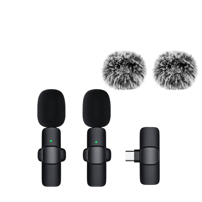 Wireless Lavalier Microphone for iPhone & iPad – Clip-on Mic for Vlogs, Interviews and Podcasts