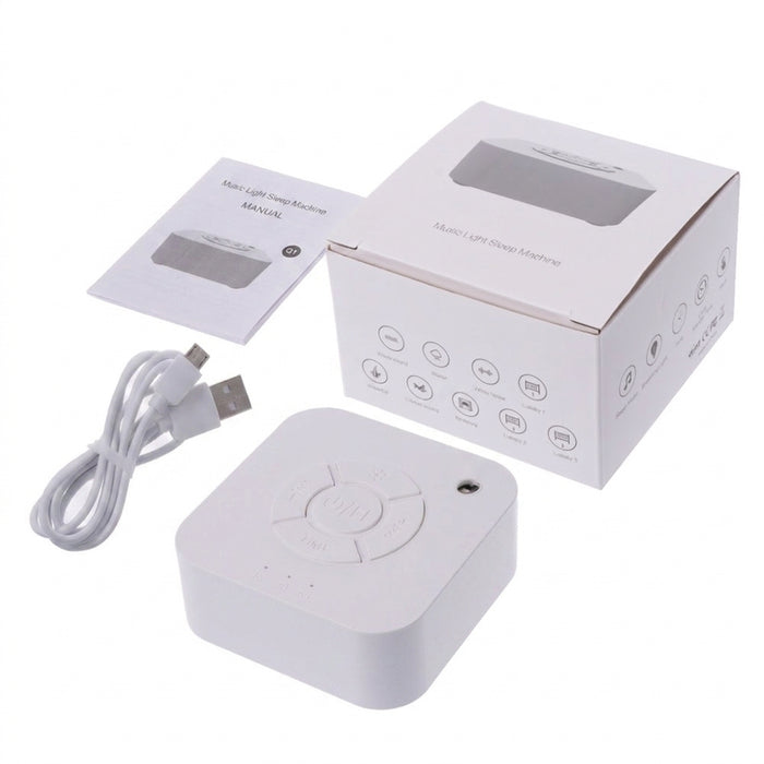 USB Rechargeable White Noise Machine – Portable Sleep Sound Device with Timer