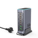 660W GaN 8-Port Desktop Charger — 100W USB‑C PD & Quick Charge 3.0