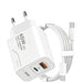 65W GaN Dual-Port USB Charger — USB-C & USB-A, EU/US Plug Options
