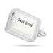 65W GaN USB‑C PD 3.0 2‑Port Wall Charger — USB‑A + USB‑C, White (UK/EU/US/AU plugs)