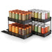 Pull-out 2-Layer Plastic Spice Rack — Large Capacity Kitchen Organiser