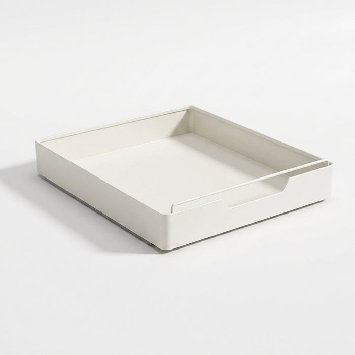 Pull-Out Sliding Cabinet Storage Box — Stick-On Kitchen & Pantry Organiser (Beige)