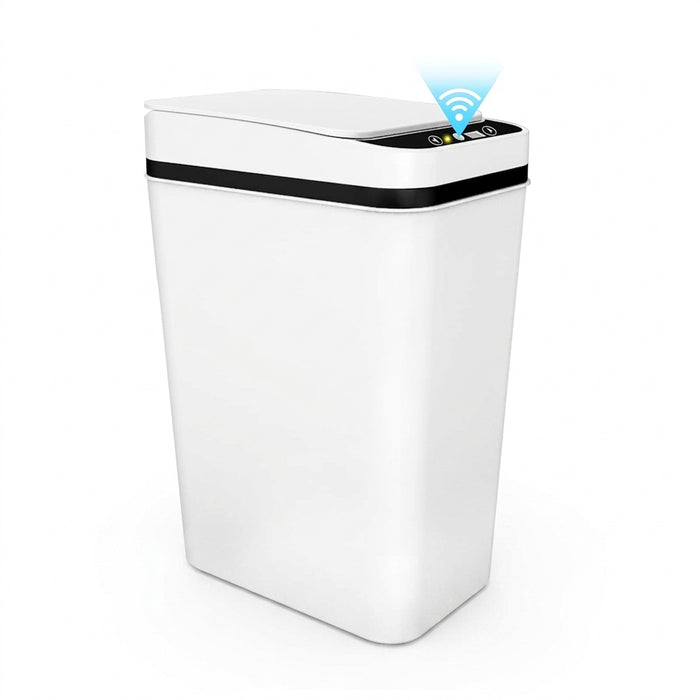 Slim Touchless Motion Sensor Bin with Lid — 12L (approx. 3.5 gal)