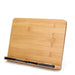 Bamboo Adjustable Book Stand – Portable Folding Book & Cookbook Holder 28×20cm