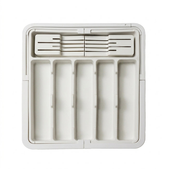 Large Expandable Cutlery Tray – BPA-Free Adjustable Drawer Organiser