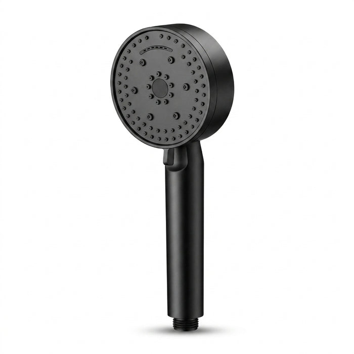 8-Mode High-Pressure Black Handheld Shower Head — Water-Saving, Fall-Resistant