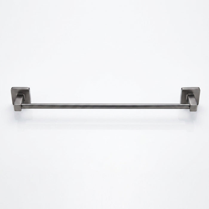 Gun Grey Bathroom Hardware Set — Towel Bar, Paper Holder, Ring & Hook
