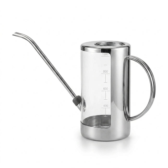 Long Nozzle Plastic Watering Can for Houseplants, Flowers & Outdoor Use