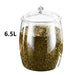 Airtight Clear Plastic Food Canister – 2.2 / 3.8 / 6.5L Flour, Cookie & Candy Jar with Lid