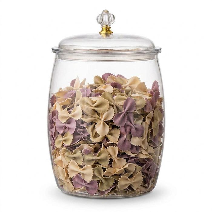 Multi‑functional Lidded Storage Jar — 2.2L to 18L Clear Acrylic