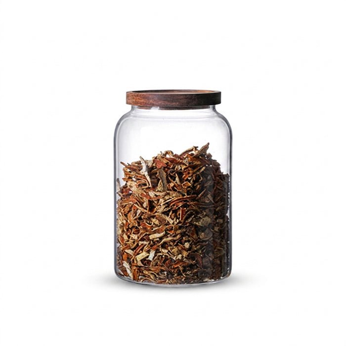 Glass Sealed Storage Jar with Wooden Lid — 1.2 L, 2 L or 2.8 L