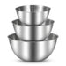 3-piece Stainless Steel Mixing Bowl Set with Measurement Marks