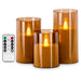 3-piece LED Flameless Candles with Remote Control for Weddings, Parties & Home Decor