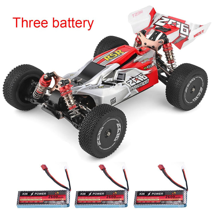 Wltoys 144001 1/14 2.4G 4WD High Speed Racing RC Car Vehicle Models 60km/h Two Battery 7.4V 2600mAh - Shopsta EU