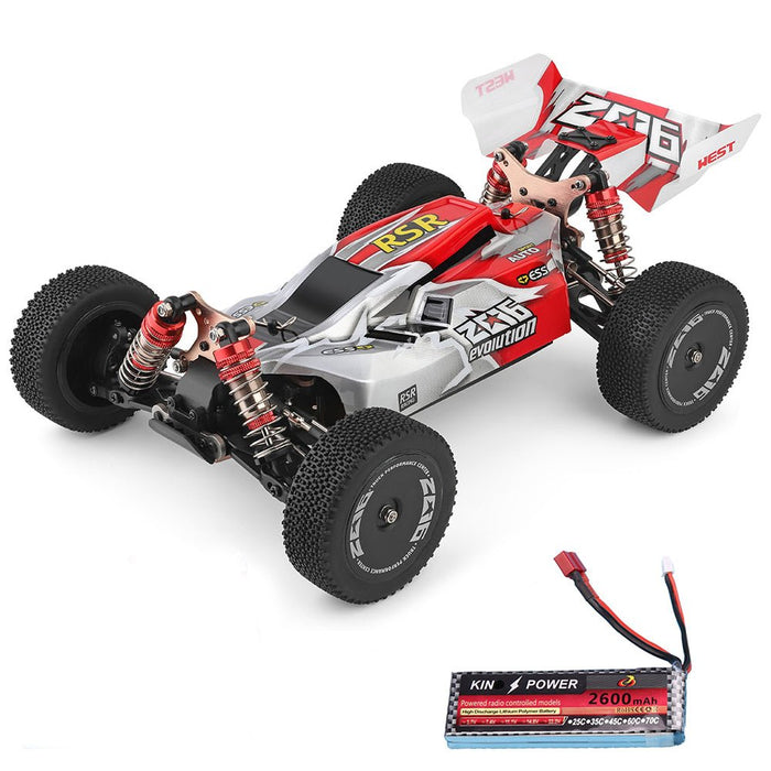 Wltoys 144001 1/14 2.4G 4WD High Speed Racing RC Car Vehicle Models 60km/h Upgraded Battery 7.4v 2600mah - Shopsta EU